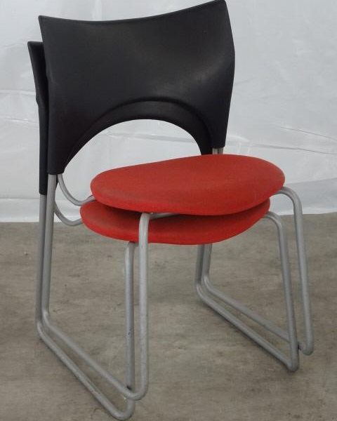 LOT CHAISES ROUGES OCCASION
